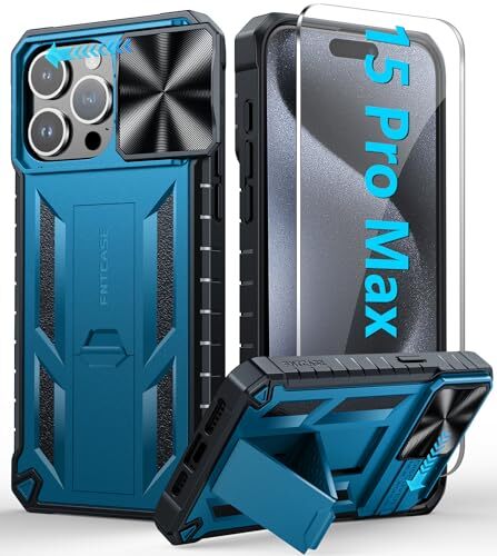 FNTCASE for iPhone 15-Pro-Max Case Military Grade Drop & Shock Protection Cel...