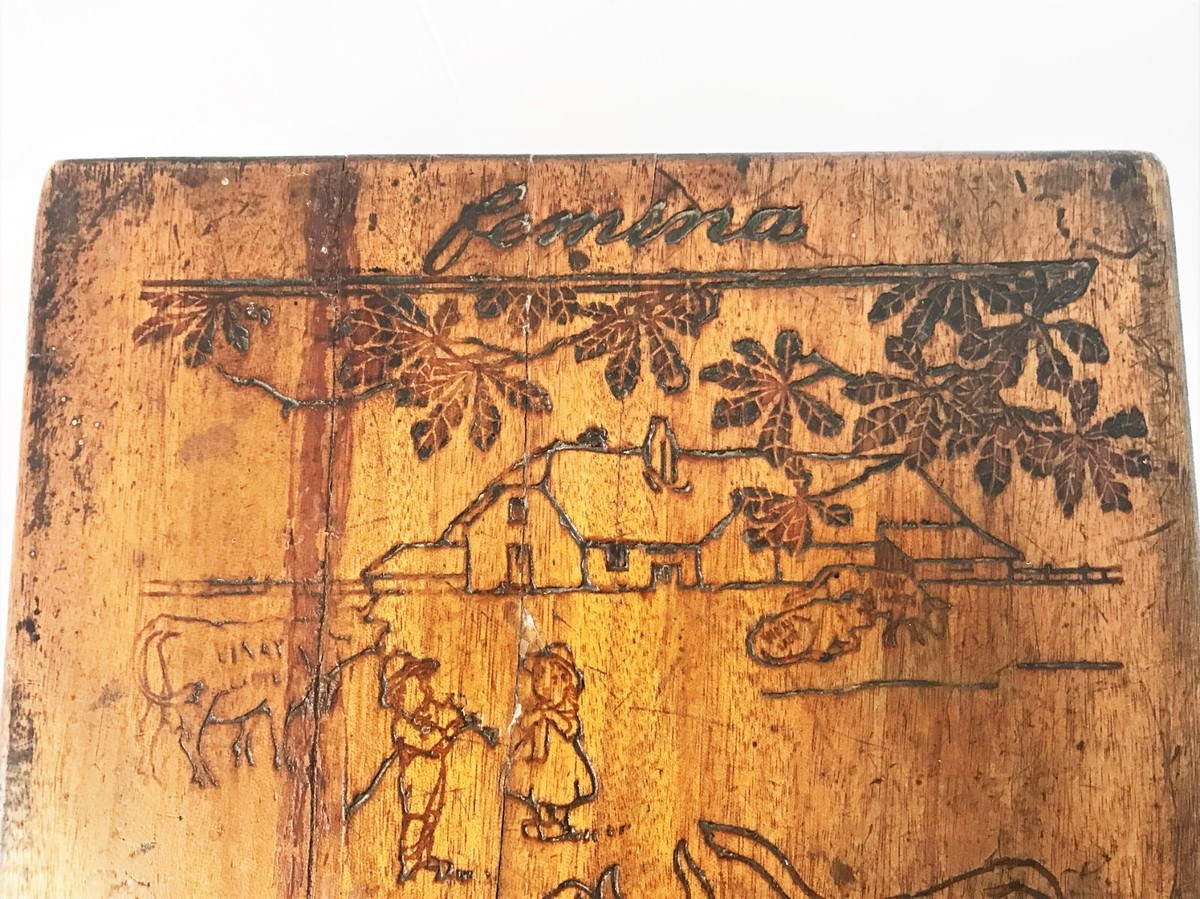 Ancienne Boîte En Bois Chocolat Vinay - Bâtons-crême 5 Cts - Années 1920