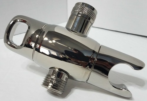 4-Function Shower Arm Diverter POLISHED NICKLE -Showerhead, Handheld, Pause - Picture 4 of 9