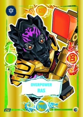 LEGO Ninjago Serie 9 Trading Card 256 - Overpower Ras - Goldkarte