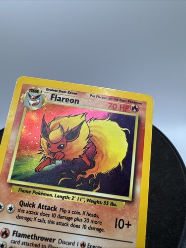 Pokémon TCG Flareon Jungle 3/64 Holo Rare WOTC Vintage NO SYMBOL ERROR - Picture 6 of 22