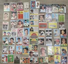 Vintage Topps Lot 1950s 1960s 1970s (68 cards) Ted Williams Yogi Berra HOF
