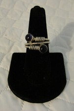 Handmade Sterling Silver Gothic Amethyst Ring Size 8.5 New