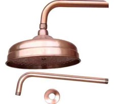 Regadera De Lat n Para Pared 8 Pulgadas Dise o Antiguo Vintage Oro Rosa