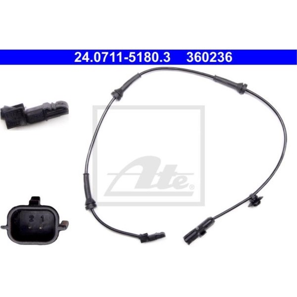 ATE Sensor DrehzahlfüHler Vorne Passend FüR Renault Megane II BM0/1_ CM0/1_-image