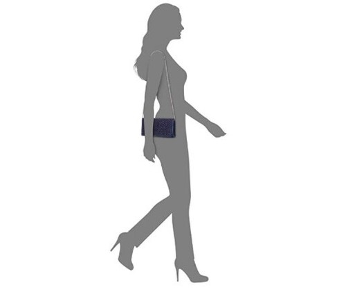 NWT ADRIANNA PAPELL SIGRID Navy Stone Shoulder Clutch C176 (FREE SHIPPING) - Picture 4 of 4