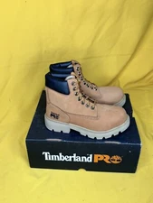 Timberland Pro SAWHORSE 6" Composite Safety Toe Work Boots Mens Size 3.5 Wheat 