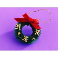 Dolls House Christmas Teddy Wreath 12th Scale D1825 Dolls House Christmas Teddy Wreath 12th Scale D1825