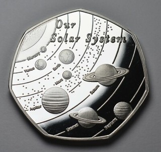 OUR SOLAR SYSTEM .999 Silver Commemorative. Space/Planets/Stars Earth/Moon/Mars