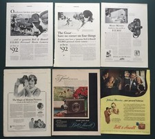 Bell  Howell Filmo Advertisements Lot of 6
