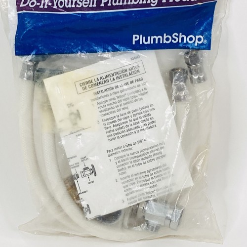 Toilet Connection Kit With 1/2 Turn Valves Brass Fittings And EZ Connect Lines - Picture 3 of 14