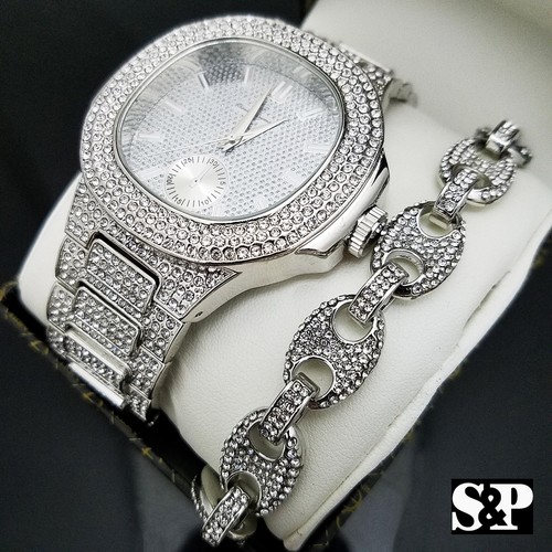 ICED GUCCI CHAIN BRACELET COMBO SET 