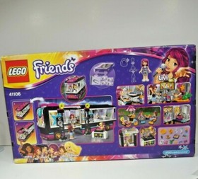 Lego Friends Pop Star Tour Bus 41106 Factory Sealed Shelf Worn