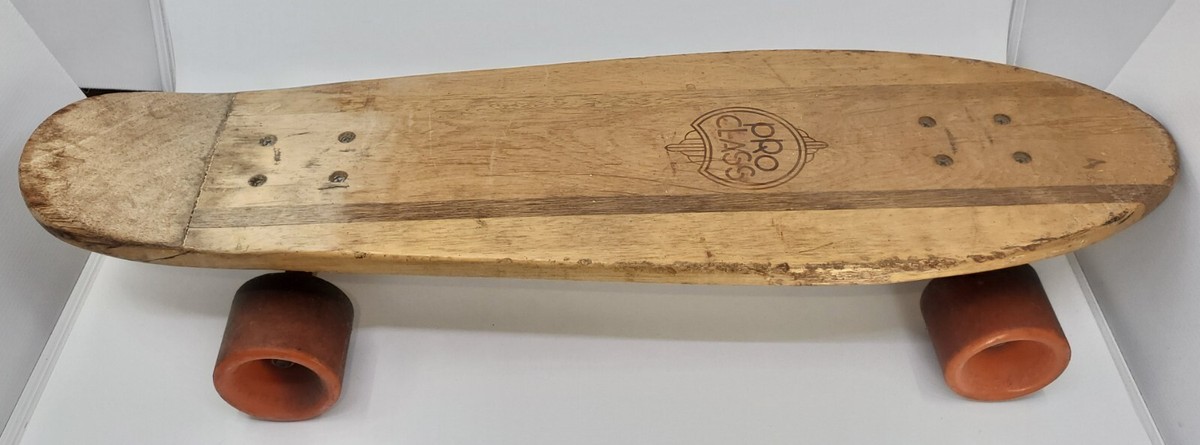 Pro Class 1970s Skateboard Wooden Deck, kicktail 24
