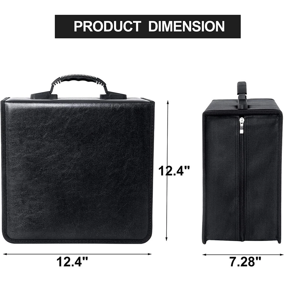 520 шт. чехол для хранения дисков компакт-дисков DVD органайзер держатель сумка бумажник альбом медиа видео - Изображение 2 из 4