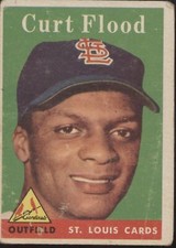 Curt Flood 1958 Topps RC #464 St. Louis Cardinals GD