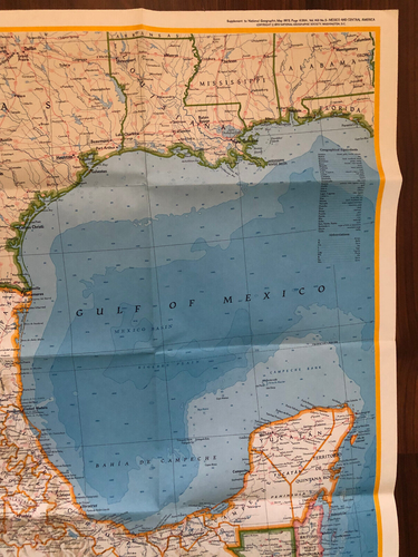 National Geographic Mexico Map May 1973 - Picture 6 of 9