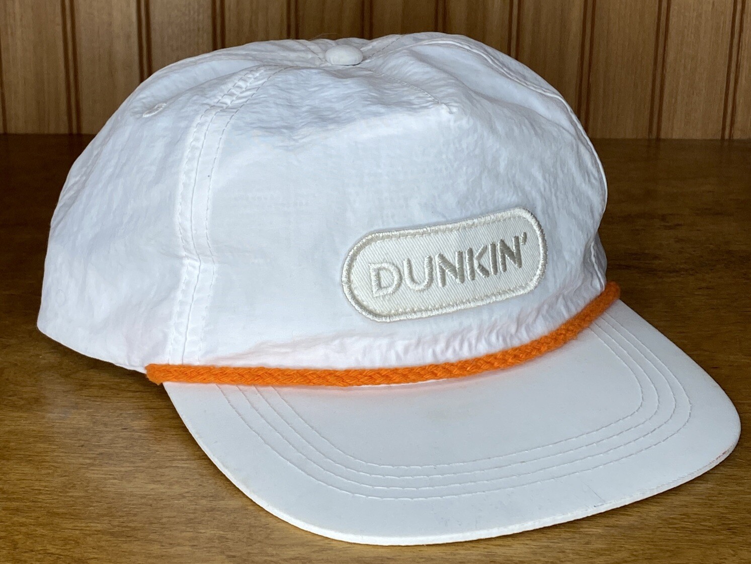 Vntg Dunkin’ Donuts Patch Snapback Logo Baseball … - image 1
