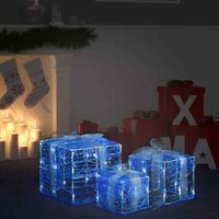 Led Geschenkboxen Beleuchtet Weihnachtsdeko Weihnachtsbeleuchtung 3-Tlg. Vidaxl
