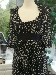 monsoon black and white dress