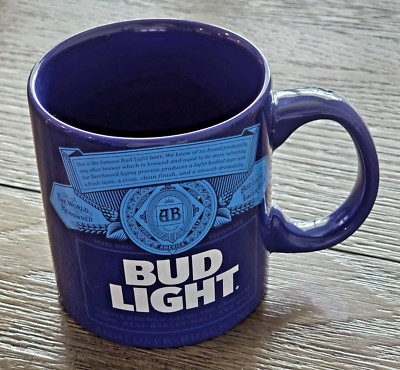 BUD LIGHT Blue Coffee Mug 2018 Anheuser Busch 20oz Extra Large Ceramic Mug  | eBay