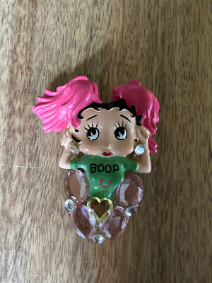 1980s 1990s Kfs FS Betty Boop Resin Pin Cheerleader With