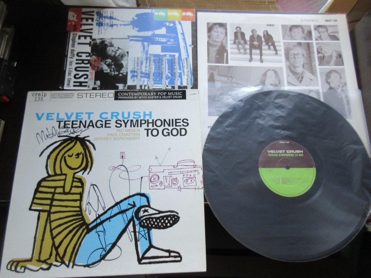 Velvet Crush Teenage Symphonies サイン入り Velvet Crush Teenage Symphonies to God UK Signed Vinyl LP crelp