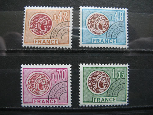 France New Precanceled N°134 À 137 Coin Gallic
