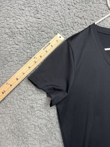 Under Armour Women's Heat Gear Short Sleeve T-Shirt Loose Fit Black Size Large - Picture 4 of 7