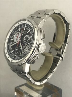 Mens Citizen Eco Drive Chrono-Time AT Alarm Radio Controlled