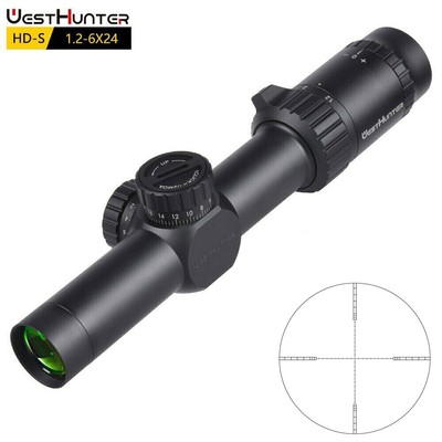 WESTHUNTER HD-S 1.2-6X24 Compact Scope Reset Lock Turret Hunting Optics Sights