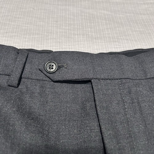 Brooks Brothers Mens Dress Pants 34 x 29 Grey Pockets Wool Blend Stretch - Picture 3 of 5