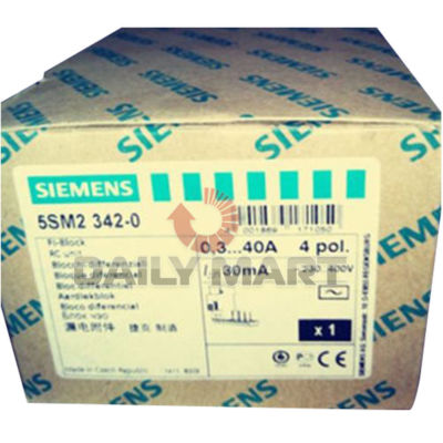 New in Box Siemens 5SM2 342-0 RC Circuit Breaker Module Unit 4P 6~40A 5SM23420