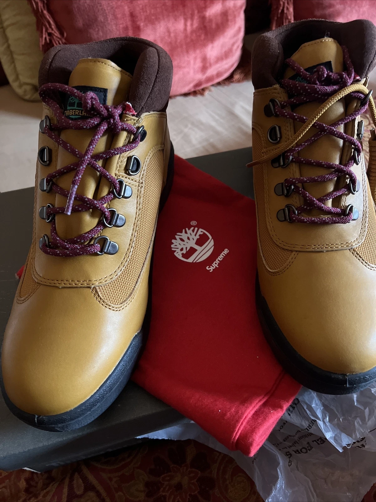 Bottes Timberland hommes Supreme taille 10 imperméables au blé
