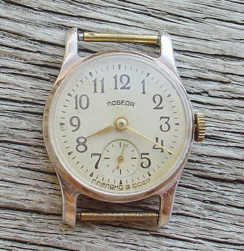 SELTENE SOWJETISCHE POBEDA (ZIM) 2602 HERREN UHR AL-CASE SERVICED - Bild 5 von 15