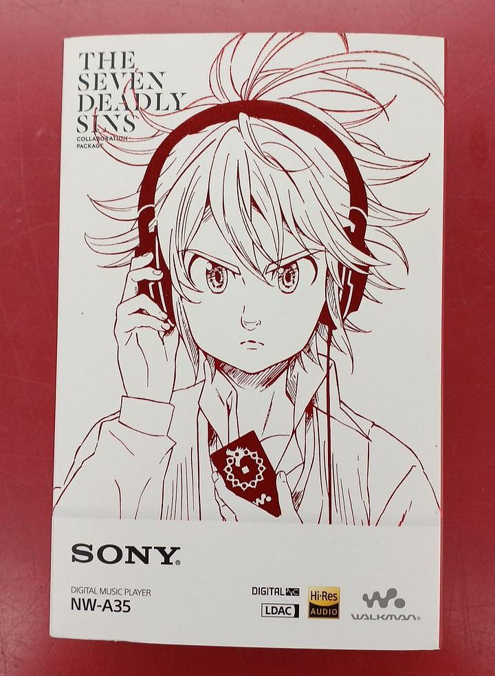 Sony Walkman NW-A35 Red The Seven Deadly Sins Limited Edition