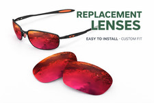 newpolar Polarized Replacement Lenses for oakley blender ruby red color