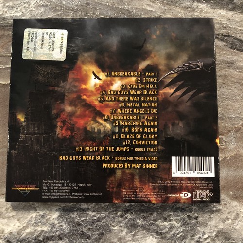 Primal Fear Unbreakable CD 2012 Digipak Rare Metal Album Import - Foto 11 di 12