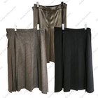 UNIQLO Wide Pleated Midi Skirt 2-Way Stretch Women's XS-XXL 3Colors 479916 NWT