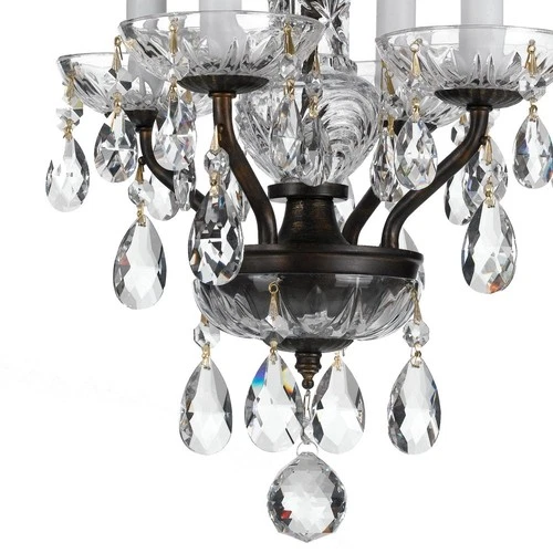 Crystorama Lighting - Traditional Crystal - 15 Inch 4 Light Chandelier-Hand Cut - Picture 2 of 4
