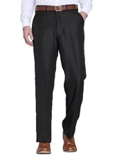 Mens High-Rise Trousers Poly Twill Pants With Stretch Waist by Chums