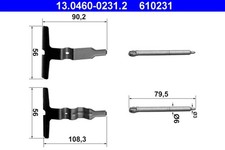 ATE Zubehörsatz Scheibenbremsbelag 13.0460-0231.2 für MERCEDES KLASSE CLK C208