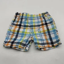 Koala Baby Shorts Toddler Boys Size 3-6M Plaid Multicolor 109% Cotton.#37315