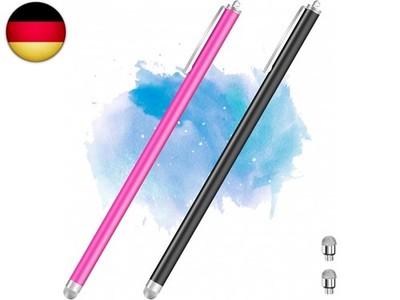 Tablet Stift 2 Pack Faserspitze Touchscreen Stifte Verlängert 18,5CM mit Clip,