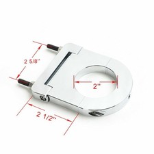 Universal Chrome Street Rod 2 Inch Aluminum Steering Column Drop Bracket 2 12 Universal Chrome Street Rod 2 Inch Aluminum Steering Column Drop Bracket 2 12