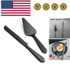 Wedding Cake Knife and Server Set, Integral Stainless Steel Longer Cake Cutte...