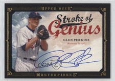 2008 Upper Deck Masterpieces Stroke of Genius Glen Perkins #SG-GP Auto 19zg