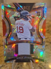 Panini 2025 Select Roman Anthony Relic Cracked Ice Boston Red Sox  Rookie