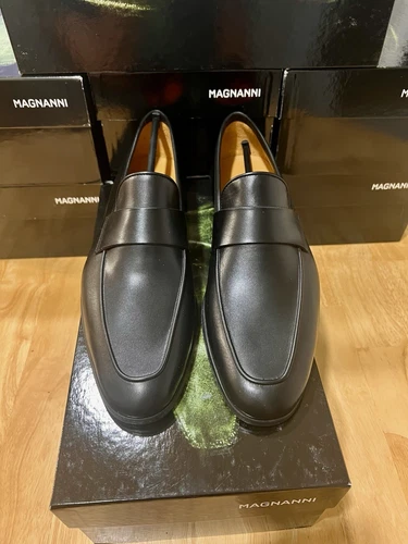 Size 11.5 Magnanni Men's Heros Apron Toe Loafers - Exclusive