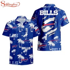 Buffalo Bills Palm Tree Pattern Hawaii Shirt